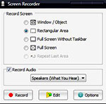 окно записи с экрана