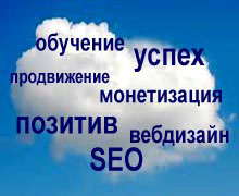 облако меток на блоге WordPress