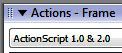 панель Action в программе Macromedia Flash