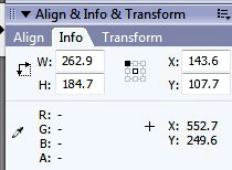 информация в программе Macromedia Flash Professional 8