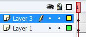 новый слой в программе Macromedia Flash
